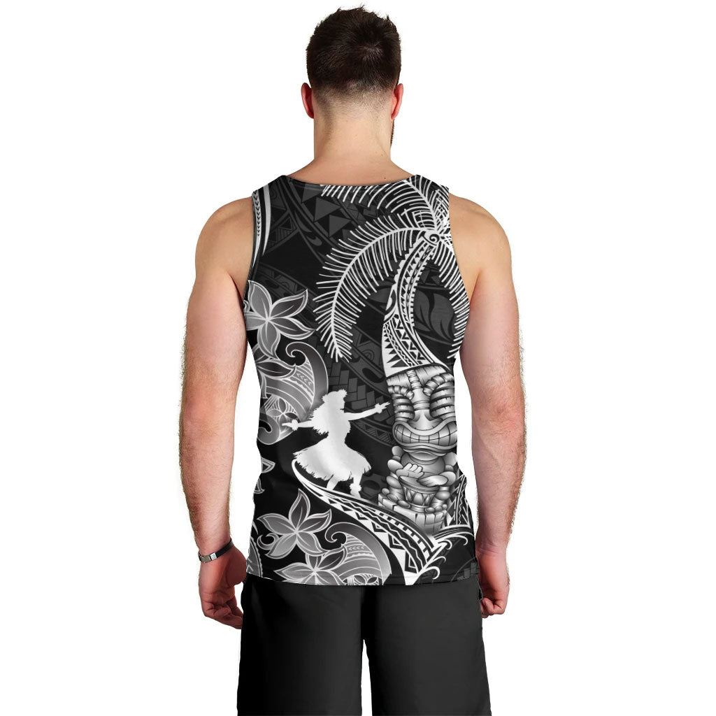 Hawaii Tribal Tiki Drum Hula Girl Men Tank Top LT14 - Polynesian Pride