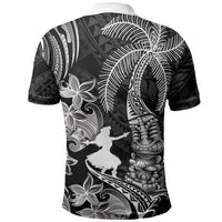 Hawaii Tribal Tiki Drum Hula Girl Polo Shirt LT14 - Polynesian Pride
