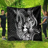 Hawaii Tribal Tiki Drum Hula Girl Quilt LT14 - Polynesian Pride