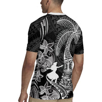 Hawaii Tribal Tiki Drum Hula Girl Rugby Jersey LT14 - Polynesian Pride