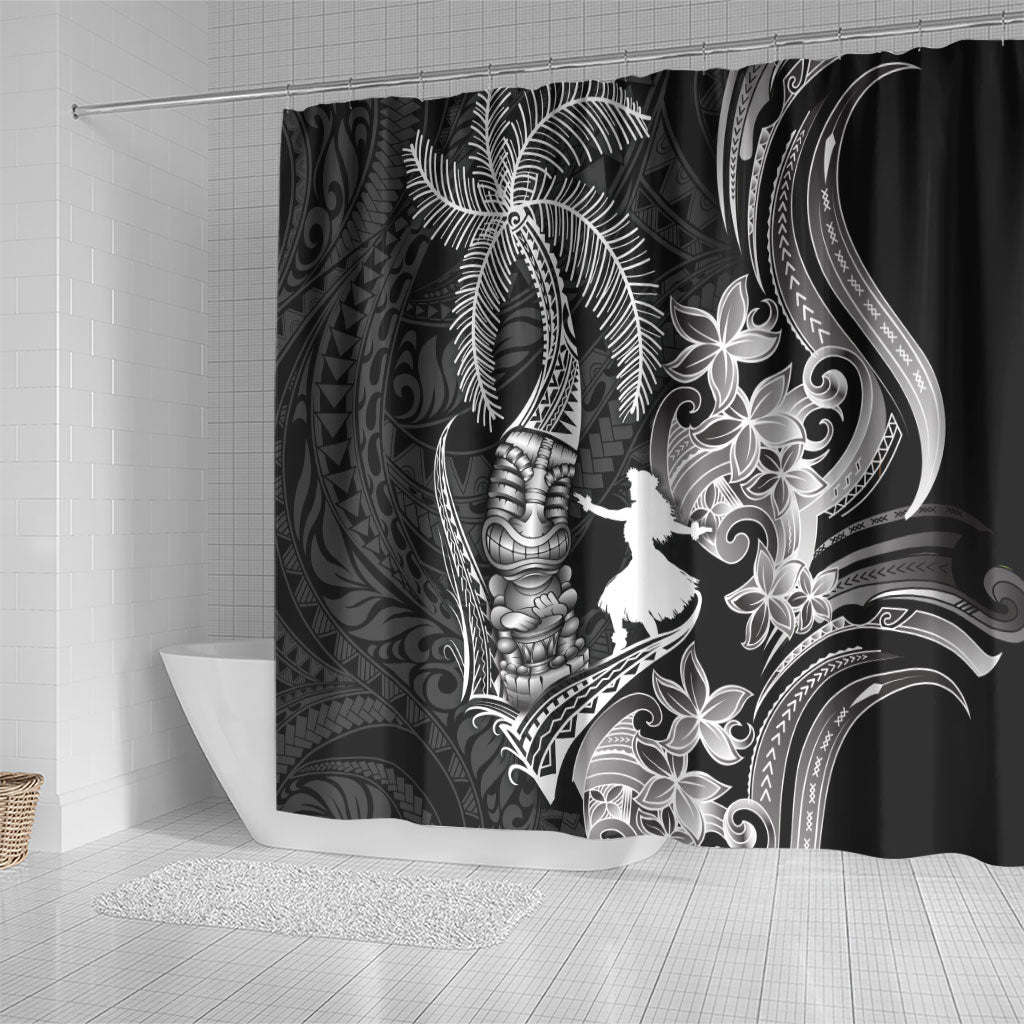 Hawaii Tribal Tiki Drum Hula Girl Shower Curtain LT14 - Polynesian Pride