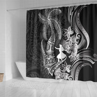 Hawaii Tribal Tiki Drum Hula Girl Shower Curtain LT14 - Polynesian Pride