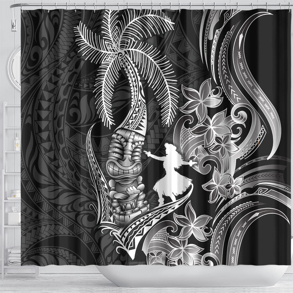 Hawaii Tribal Tiki Drum Hula Girl Shower Curtain LT14 - Polynesian Pride