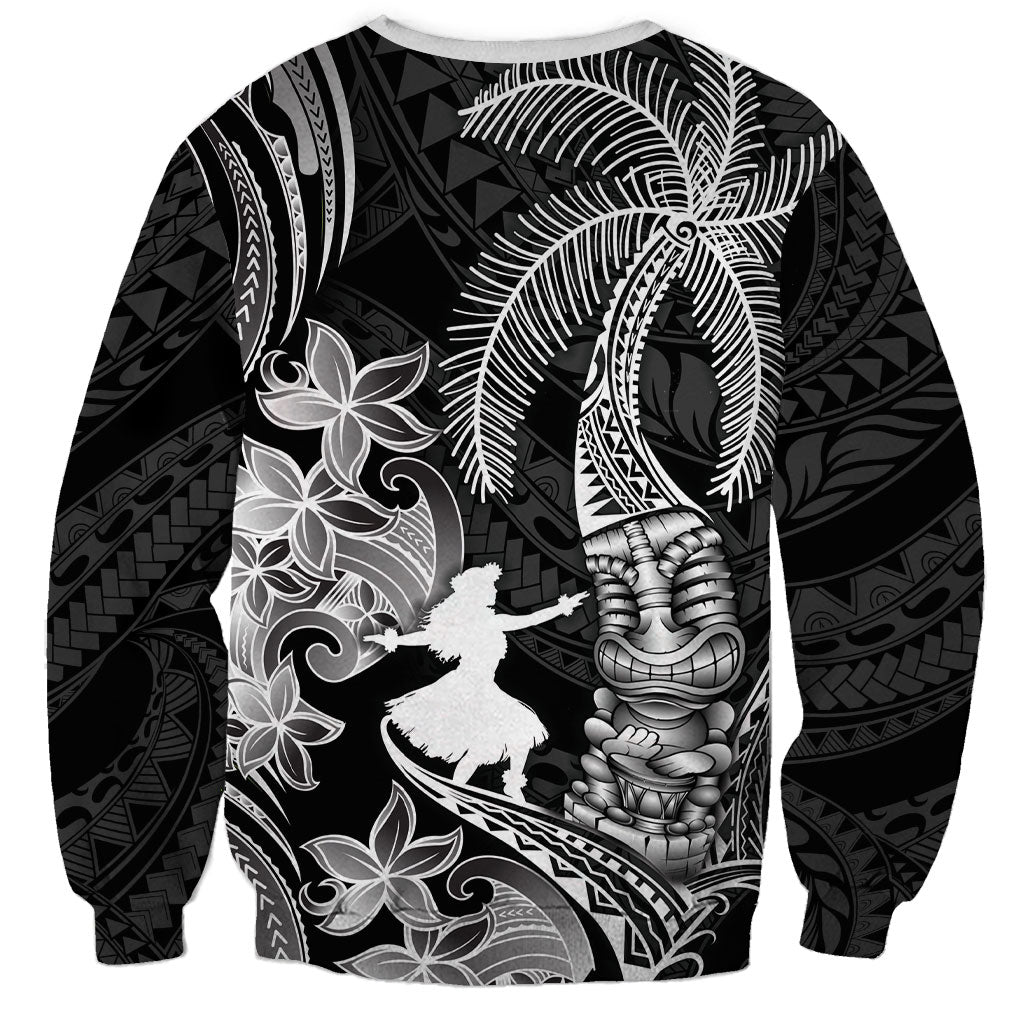 Hawaii Tribal Tiki Drum Hula Girl Sweatshirt LT14 - Polynesian Pride