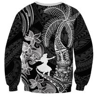 Hawaii Tribal Tiki Drum Hula Girl Sweatshirt LT14 - Polynesian Pride