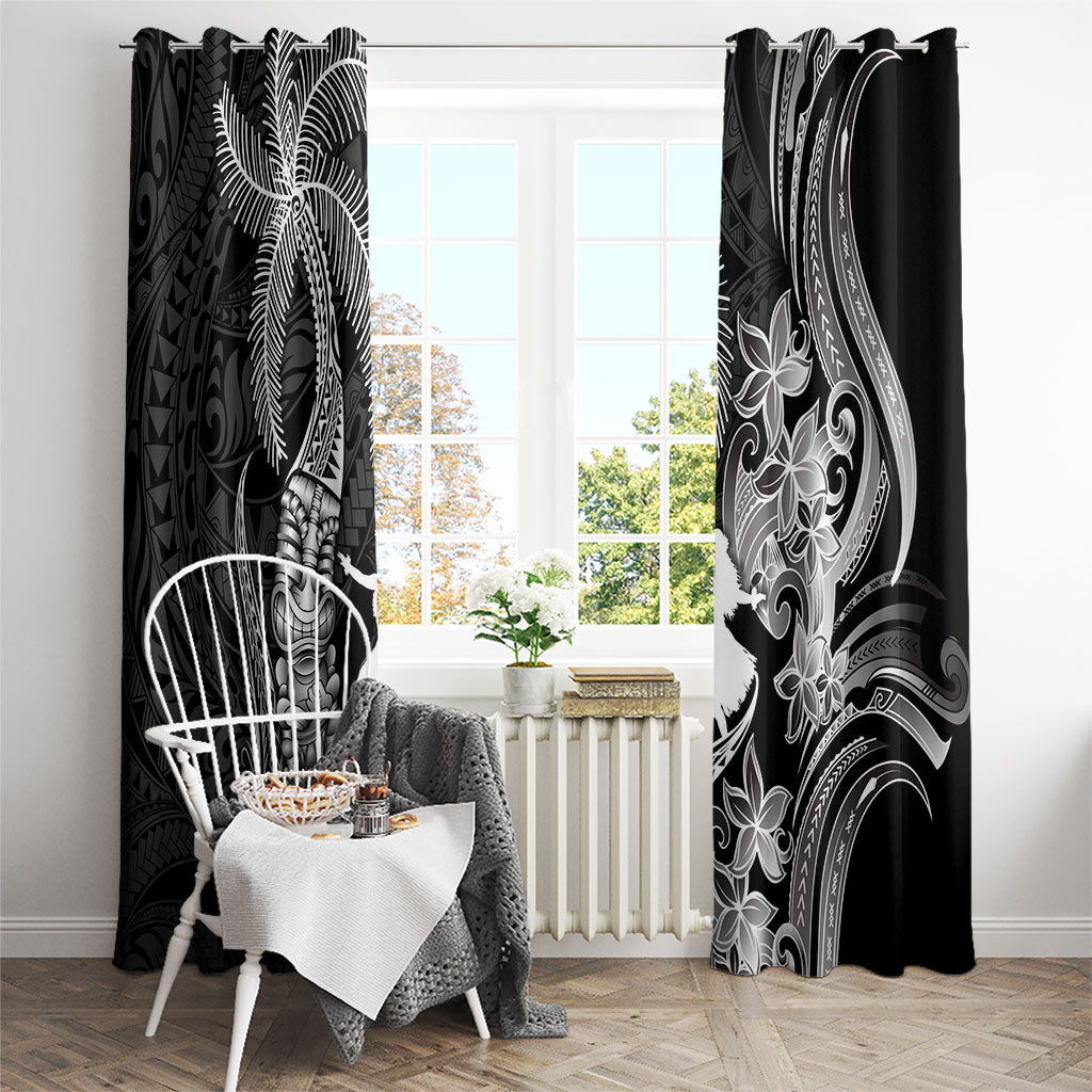 Hawaii Tribal Tiki Drum Hula Girl Window Curtain