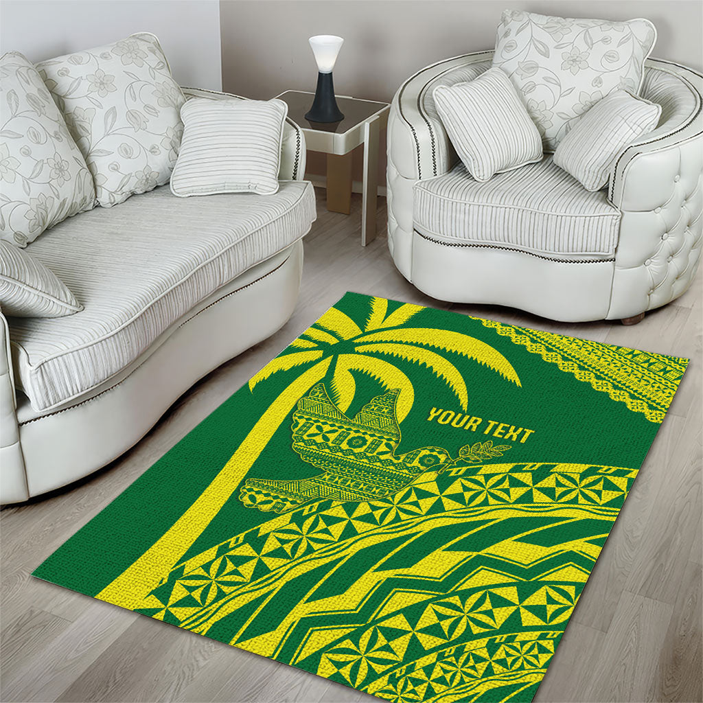 Tailevu Fiji 2026 Rugby Custom Area Rug Dove Nation Fijian Tapa Pattern LT14 - Polynesian Pride