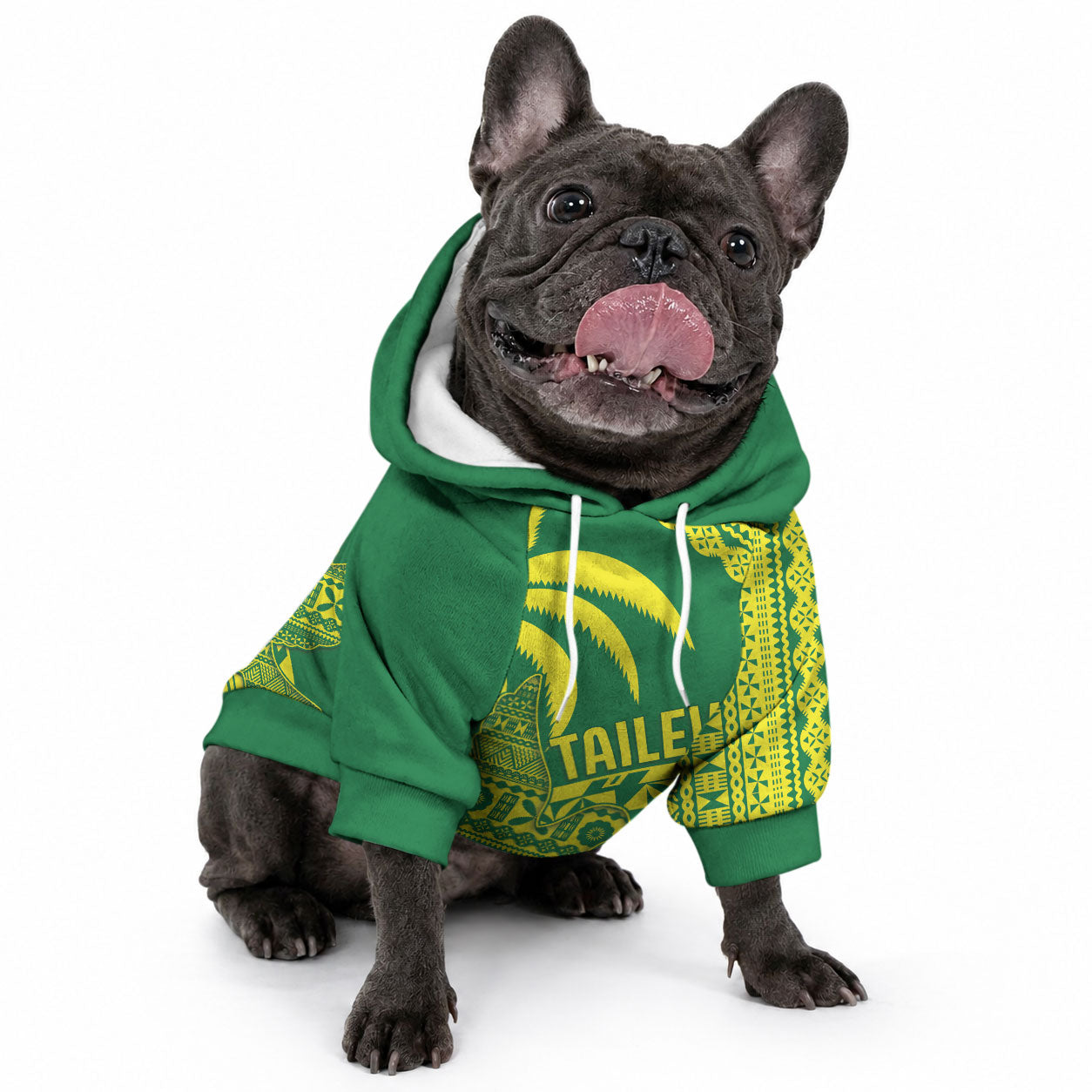 Tailevu Fiji 2026 Rugby Custom Pet Hoodie Dove Nation Fijian Tapa Pattern LT14 - Polynesian Pride