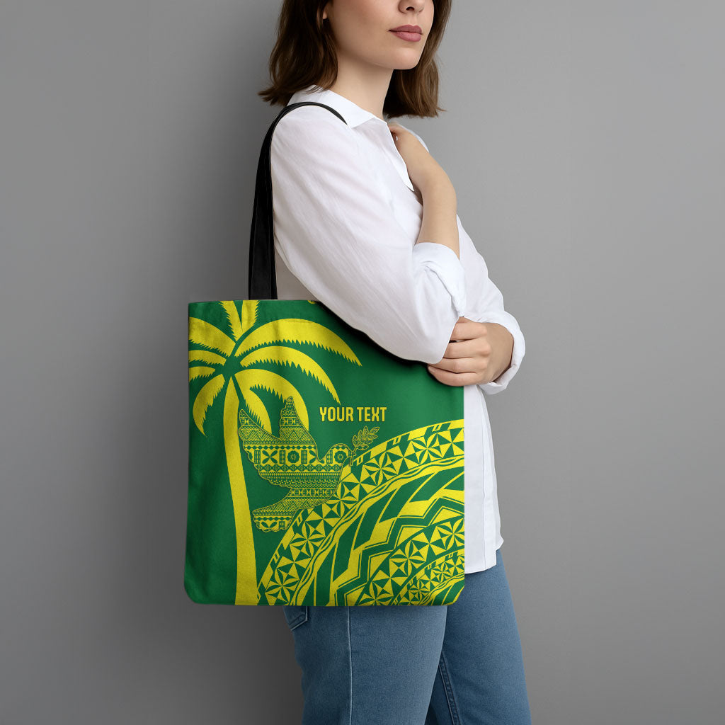 Tailevu Fiji 2026 Rugby Custom Tote Bag Dove Nation Fijian Tapa Pattern LT14 - Polynesian Pride