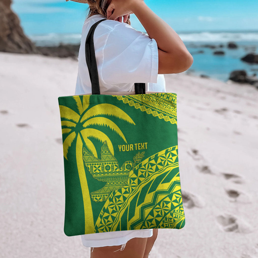 Tailevu Fiji 2026 Rugby Custom Tote Bag Dove Nation Fijian Tapa Pattern LT14 - Polynesian Pride