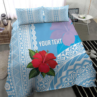 Suva Fiji 2026 Rugby Custom Bedding Set Hibiscus Fijian Tapa Pattern LT14 - Polynesian Pride