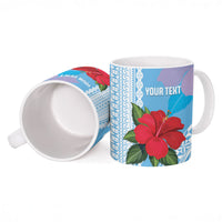Suva Fiji 2026 Rugby Custom Ceramic Mug Hibiscus Fijian Tapa Pattern LT14 - Polynesian Pride