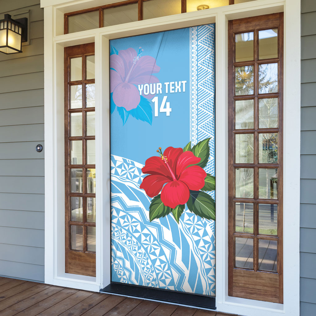 Suva Fiji 2026 Rugby Custom Door Cover Hibiscus Fijian Tapa Pattern LT14 - Polynesian Pride
