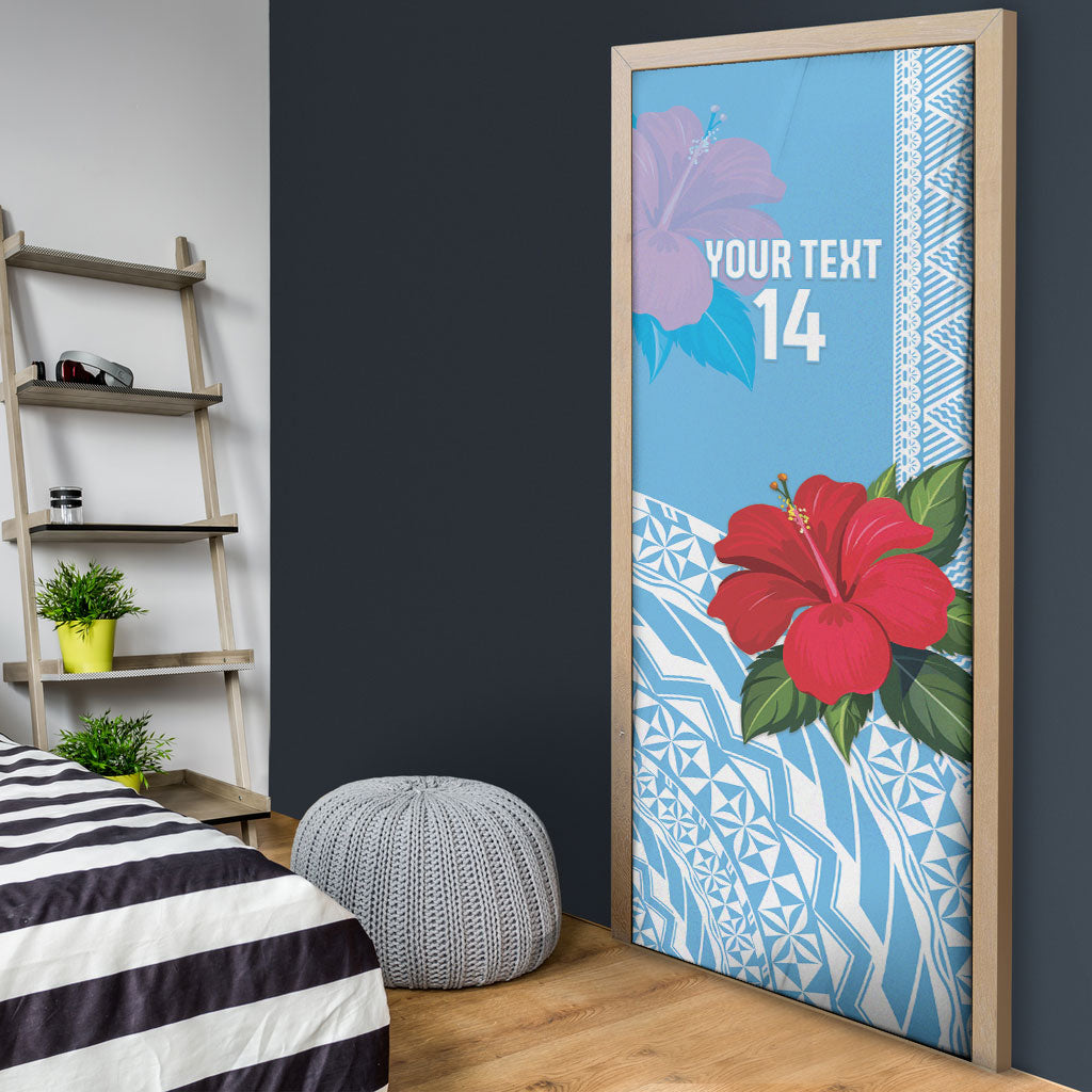 Suva Fiji 2026 Rugby Custom Door Cover Hibiscus Fijian Tapa Pattern LT14 - Polynesian Pride
