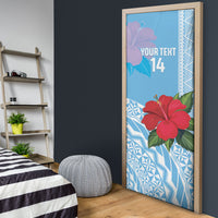 Suva Fiji 2026 Rugby Custom Door Cover Hibiscus Fijian Tapa Pattern LT14 - Polynesian Pride