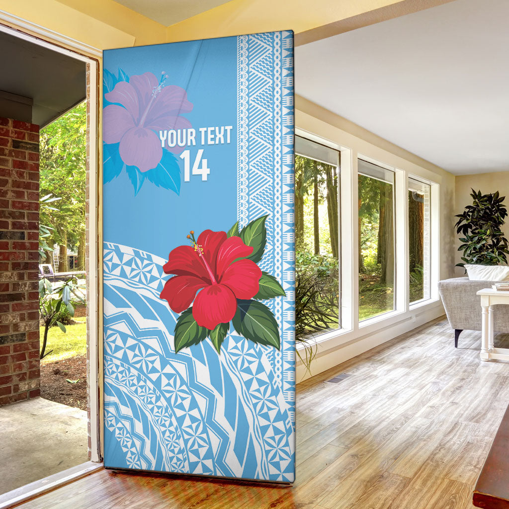 Suva Fiji 2026 Rugby Custom Door Cover Hibiscus Fijian Tapa Pattern LT14 - Polynesian Pride