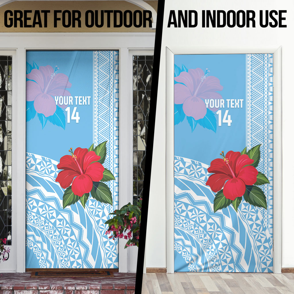 Suva Fiji 2026 Rugby Custom Door Cover Hibiscus Fijian Tapa Pattern LT14 - Polynesian Pride