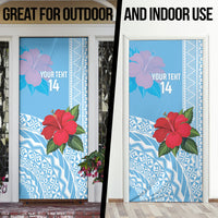 Suva Fiji 2026 Rugby Custom Door Cover Hibiscus Fijian Tapa Pattern LT14 - Polynesian Pride