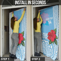 Suva Fiji 2026 Rugby Custom Door Cover Hibiscus Fijian Tapa Pattern LT14 - Polynesian Pride