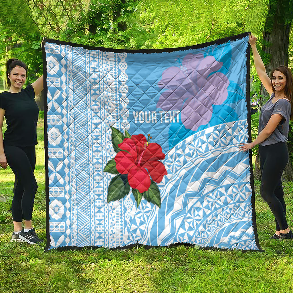 Suva Fiji 2026 Rugby Custom Quilt Hibiscus Fijian Tapa Pattern LT14 - Polynesian Pride