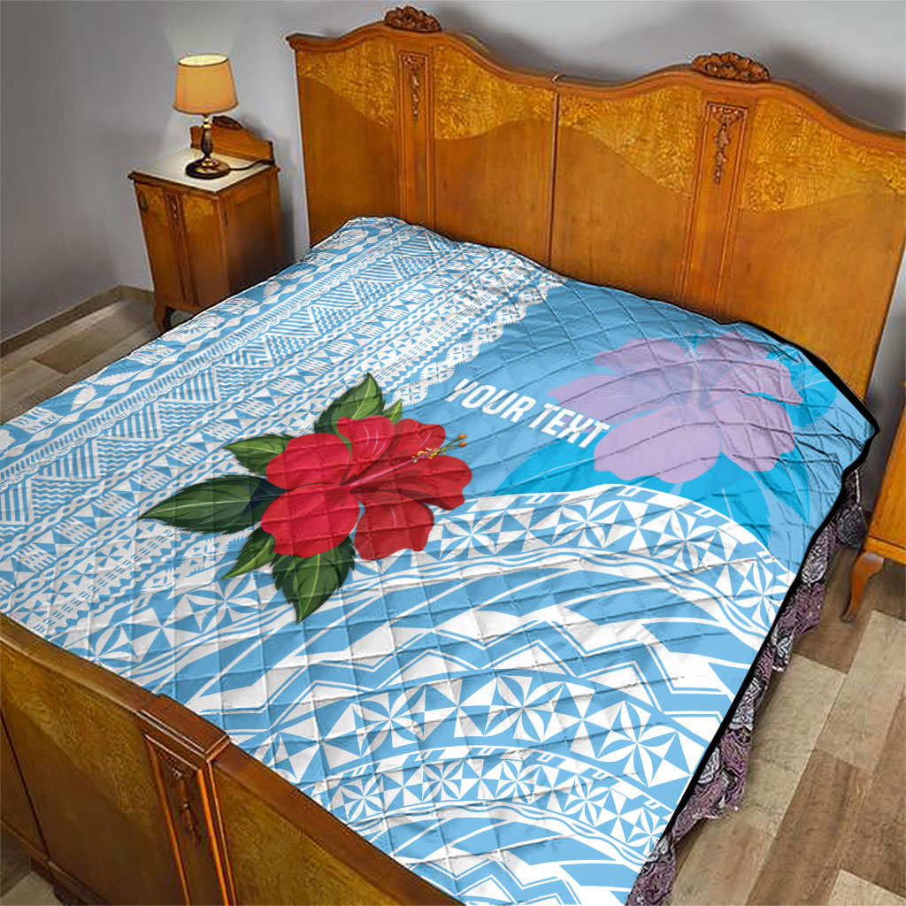 Suva Fiji 2026 Rugby Custom Quilt Hibiscus Fijian Tapa Pattern LT14 - Polynesian Pride