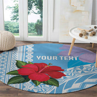Suva Fiji 2026 Rugby Custom Round Carpet Hibiscus Fijian Tapa Pattern LT14 - Polynesian Pride
