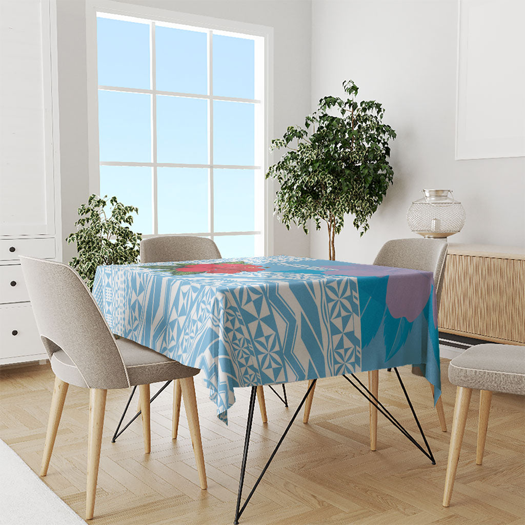 Suva Fiji 2026 Rugby Custom Tablecloth Hibiscus Fijian Tapa Pattern LT14 - Polynesian Pride