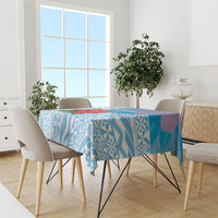 Suva Fiji 2026 Rugby Custom Tablecloth Hibiscus Fijian Tapa Pattern LT14 - Polynesian Pride