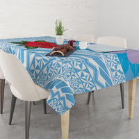 Suva Fiji 2026 Rugby Custom Tablecloth Hibiscus Fijian Tapa Pattern LT14 - Polynesian Pride