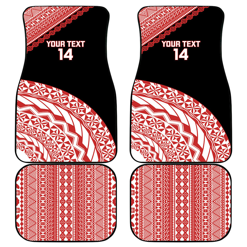 Rewa Fiji 2026 Rugby Custom Car Mats Ura Prawn Fijian Tapa Pattern LT14 - Polynesian Pride