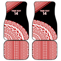 Rewa Fiji 2026 Rugby Custom Car Mats Ura Prawn Fijian Tapa Pattern LT14 - Polynesian Pride
