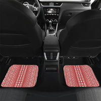 Rewa Fiji 2026 Rugby Custom Car Mats Ura Prawn Fijian Tapa Pattern LT14 Set 2pcs - Back Red - Polynesian Pride