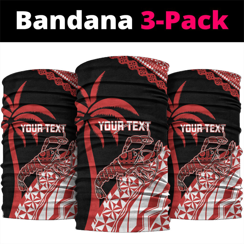 Rewa Fiji 2026 Rugby Custom Neck Gaiter Ura Prawn Fijian Tapa Pattern LT14 package One Size: 25*50cm Red - Polynesian Pride
