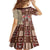 Samoa Tapau Family Matching Off Shoulder Short Dress and Hawaiian Shirt Samoan Siapo Pattern LT14 - Polynesian Pride