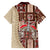 Samoa Tapau Family Matching Off Shoulder Short Dress and Hawaiian Shirt Samoan Siapo Pattern LT14 - Polynesian Pride