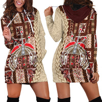 Samoa Tapau Hoodie Dress Samoan Siapo Pattern LT14 - Polynesian Pride