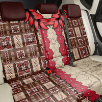 Samoa Siapo Back Car Seat Cover Tapa Pattern Mix Ula Fala Hibiscus LT14 - Polynesian Pride