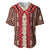 Samoa Siapo Baseball Jersey Tapa Pattern Mix Ula Fala Hibiscus LT14 Brown - Polynesian Pride