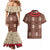 Samoa Siapo Couples Matching Mermaid Dress and Hawaiian Shirt Tapa Pattern Mix Ula Fala Hibiscus LT14 - Polynesian Pride