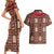 Samoa Siapo Couples Matching Short Sleeve Bodycon Dress and Hawaiian Shirt Tapa Pattern Mix Ula Fala Hibiscus LT14 - Polynesian Pride