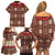 Samoa Siapo Family Matching Off Shoulder Short Dress and Hawaiian Shirt Tapa Pattern Mix Ula Fala Hibiscus LT14 - Polynesian Pride