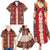 Samoa Siapo Family Matching Summer Maxi Dress and Hawaiian Shirt Tapa Pattern Mix Ula Fala Hibiscus LT14 - Polynesian Pride