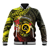Vanuatu Christmas Baseball Jacket Vanuatuan Pig Tusk - Meri Krismas! LT14 Unisex Black - Polynesian Pride