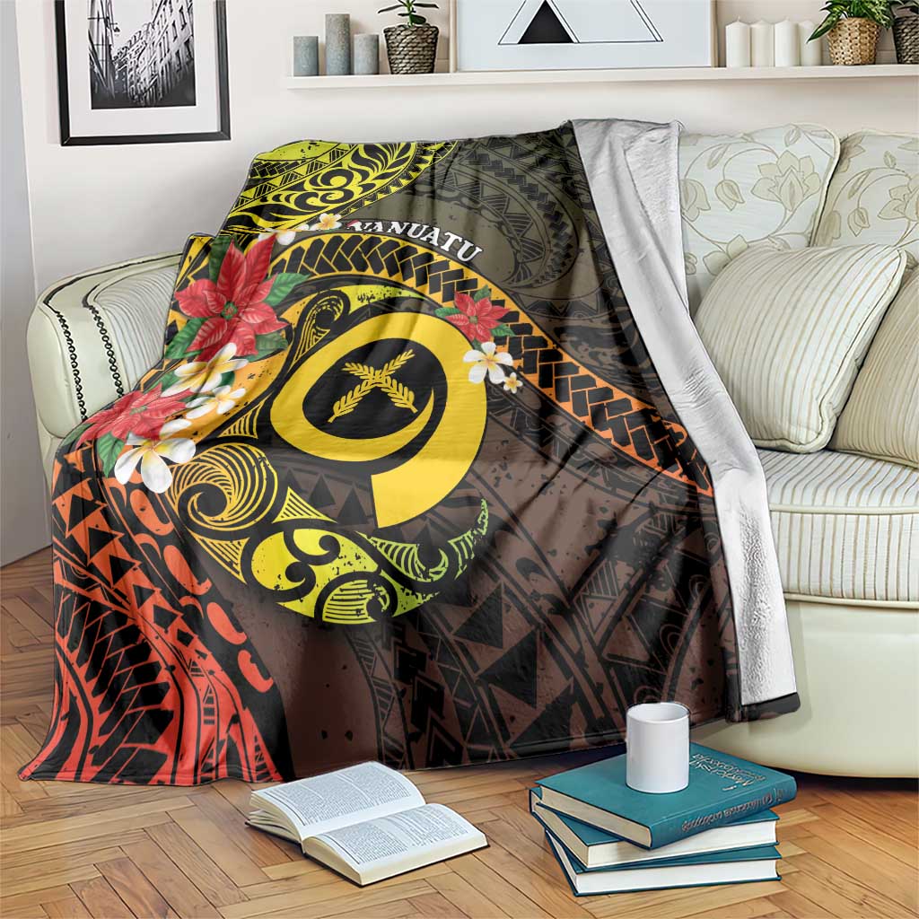 Vanuatu Christmas Blanket Vanuatuan Pig Tusk - Meri Krismas! LT14 Black - Polynesian Pride