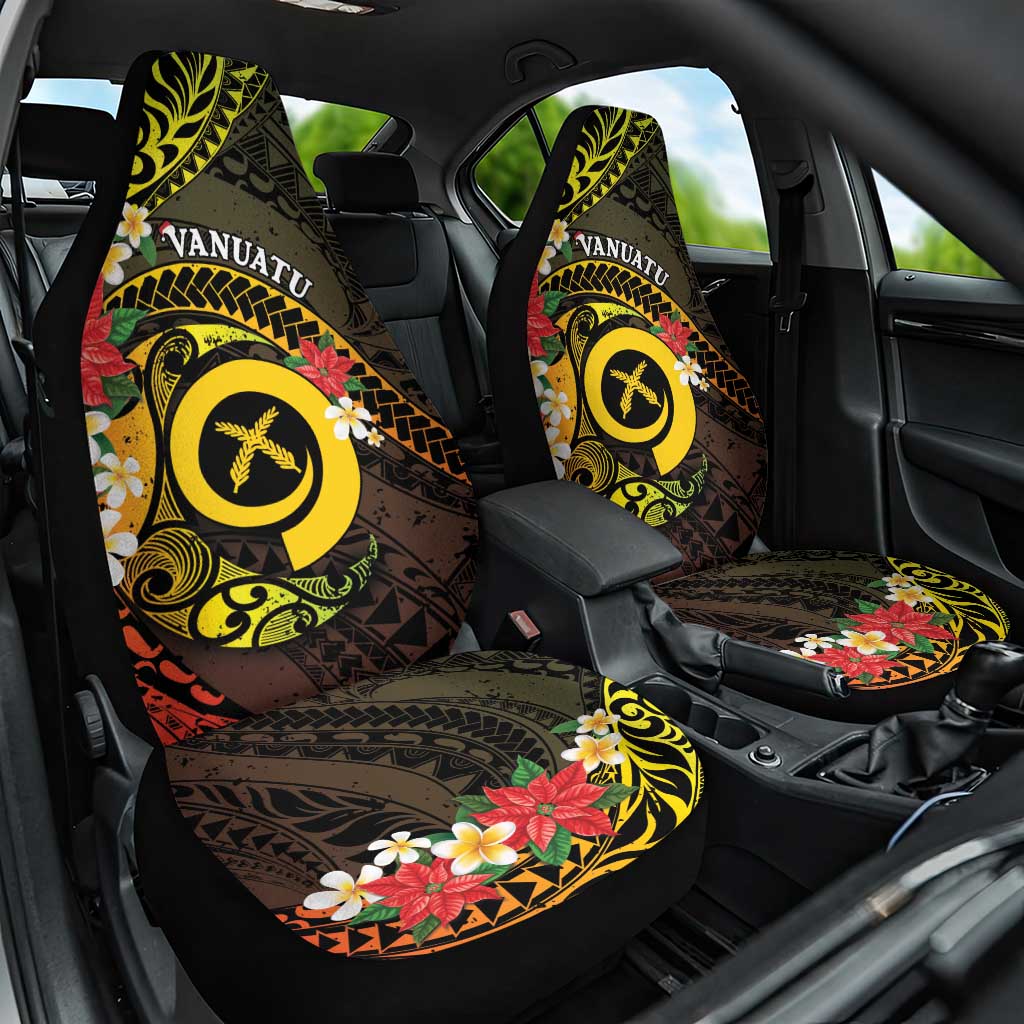 Vanuatu Christmas Car Seat Cover Vanuatuan Pig Tusk - Meri Krismas! LT14 One Size Black - Polynesian Pride
