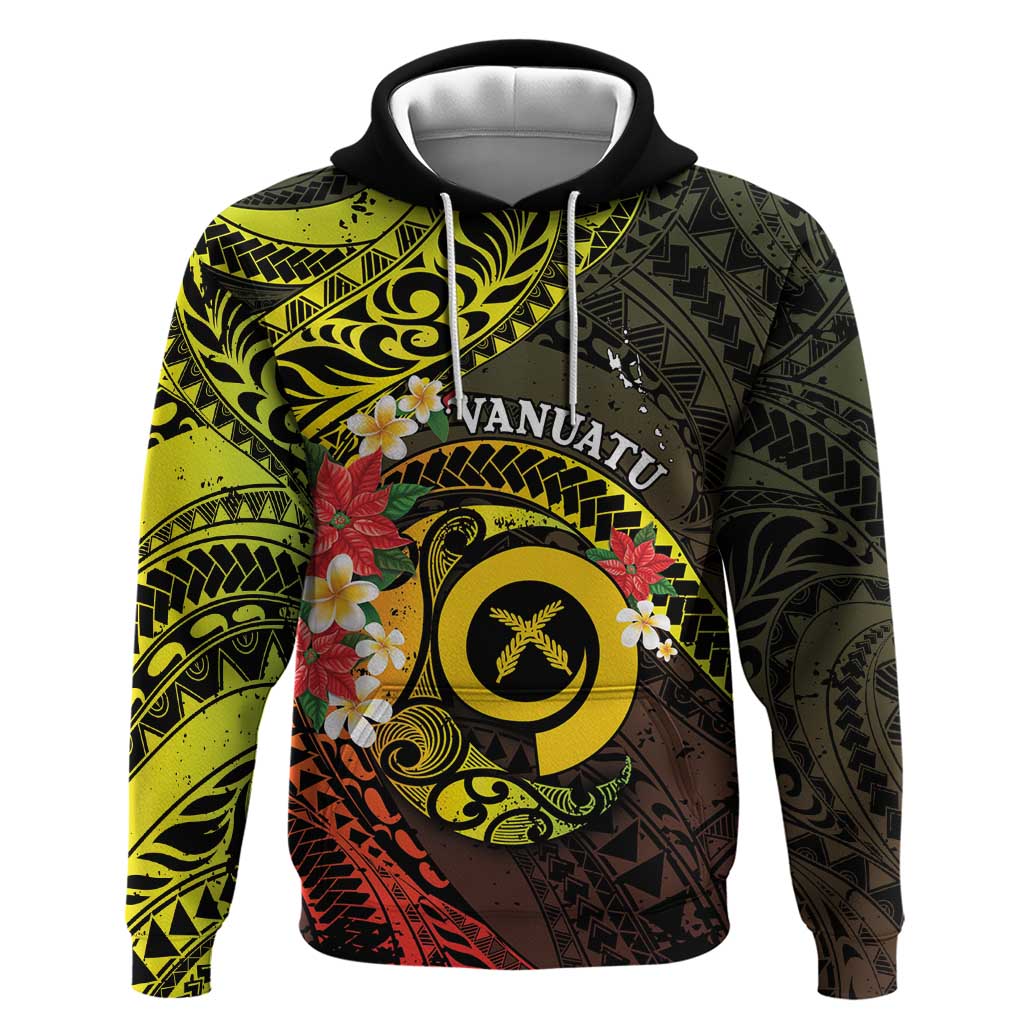 Vanuatu Christmas Hoodie Vanuatuan Pig Tusk - Meri Krismas! LT14 Pullover Hoodie Black - Polynesian Pride