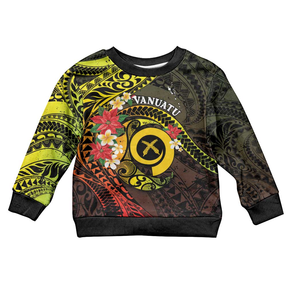 Vanuatu Christmas Kid Ugly Christmas Sweater Vanuatuan Pig Tusk - Meri Krismas! LT14 Kid Black - Polynesian Pride