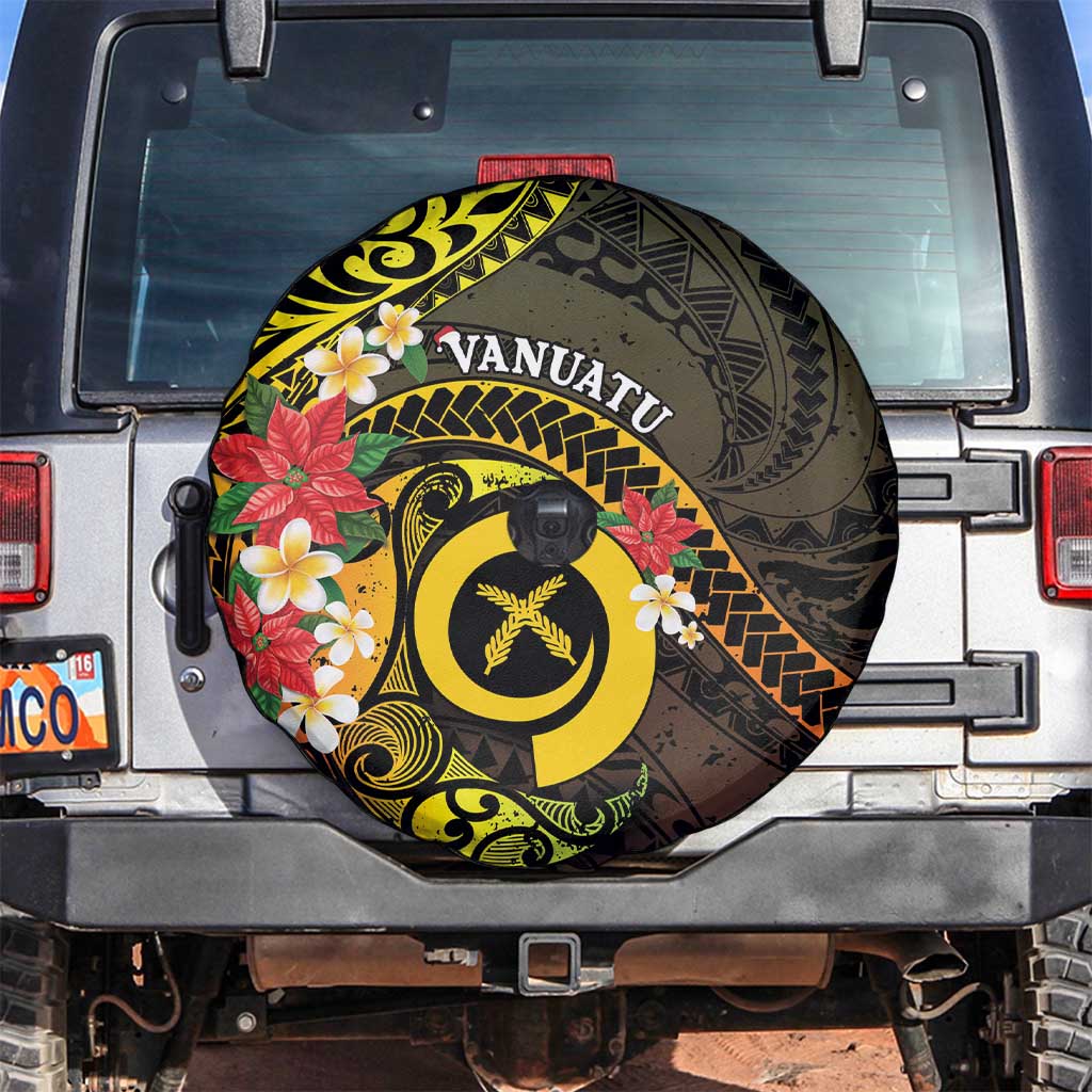 Vanuatu Christmas Spare Tire Cover Vanuatuan Pig Tusk - Meri Krismas!