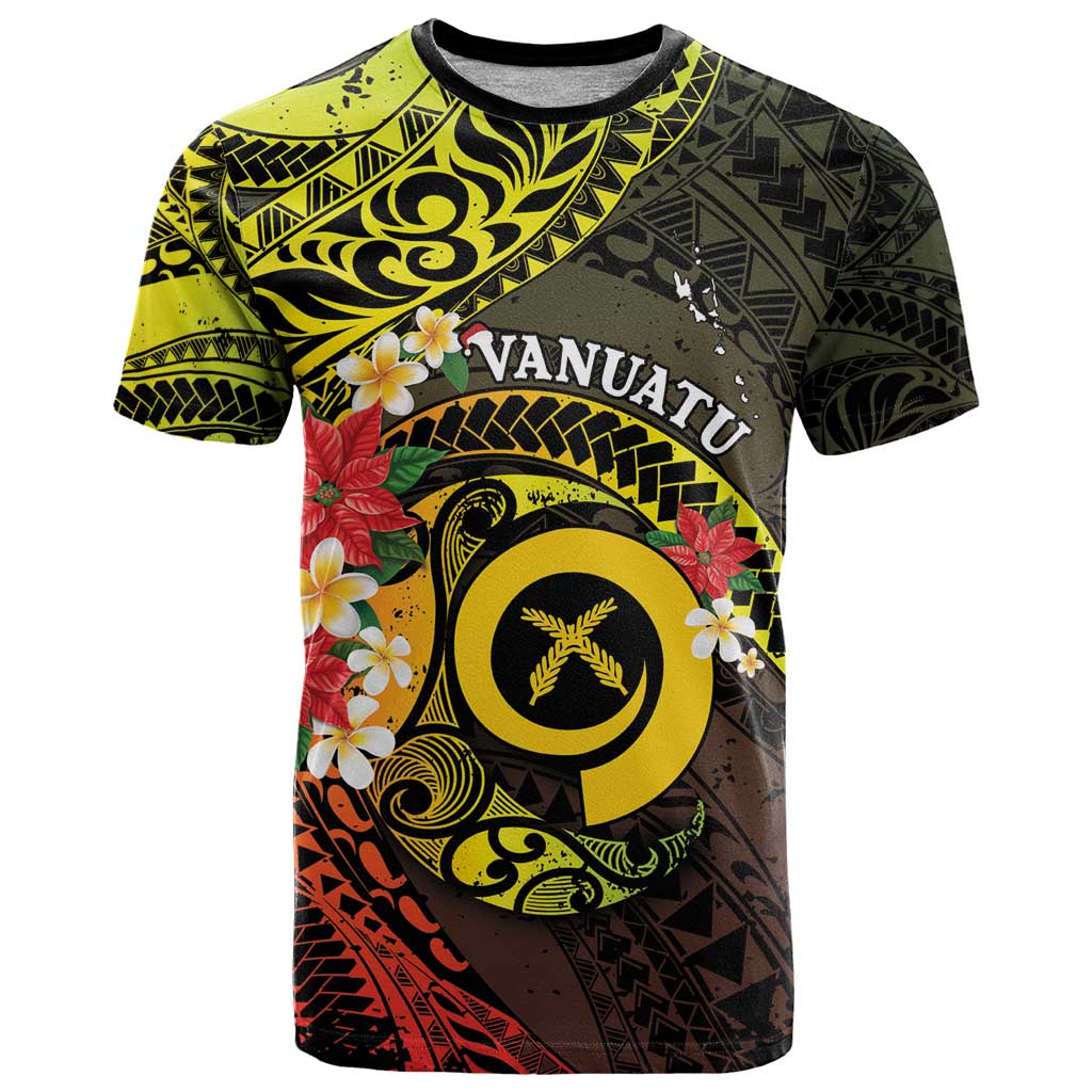 Vanuatu Christmas T Shirt Vanuatuan Pig Tusk - Meri Krismas! LT14 Black - Polynesian Pride