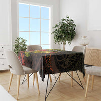 Vanuatu Christmas Tablecloth Vanuatuan Pig Tusk - Meri Krismas! LT14 - Polynesian Pride
